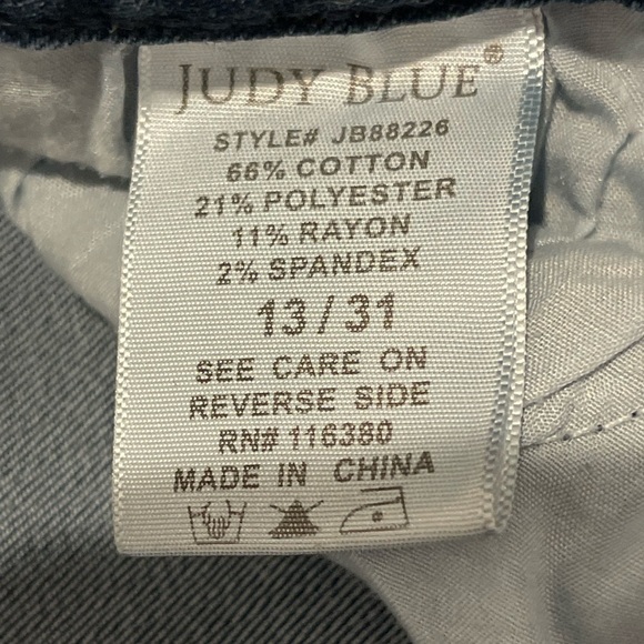 Judy Blue Relaxed Fit Jeans Size 13/31 Finding Fireflies Speckled - Picture 6 of 10